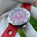 STEELDIVE SD1981 Steel Bezel Super Luminous AR Sapphire Glass NH35 Automatic 200m Waterproof Mens Dive Watch with Milled Clasp