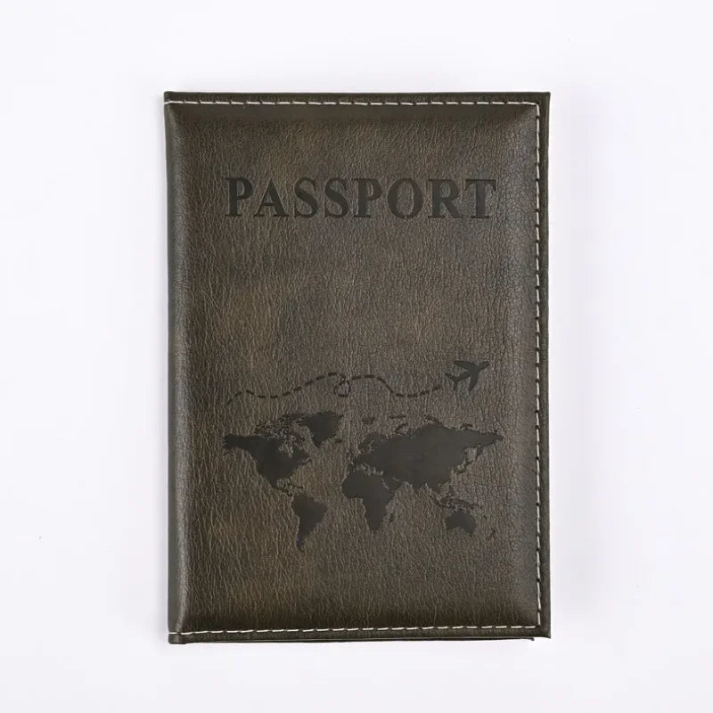 Airplane Passport Cover  Women Men Travel Passport Case Leather Pink Cute Passport Wallet Purse Girl PassportHolder