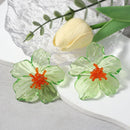 Exaggerated Trend Fashion Acrylic Transparent Flower Earrings