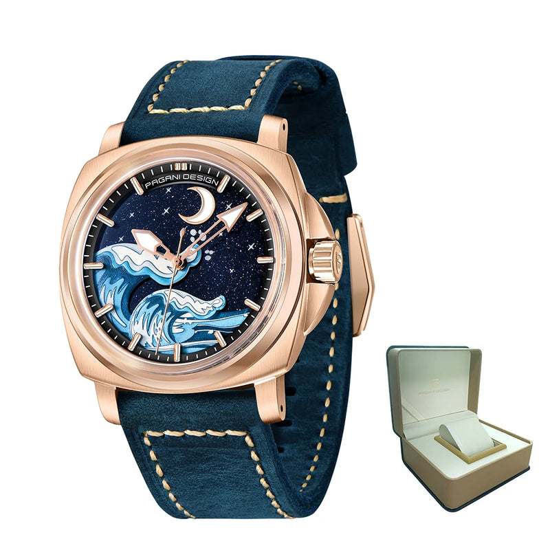 New PAGANI DESIGN 43MM Men Mechanical Watches Luxury Sapphire Glass Automatic Watch 100M Waterproof Super Luminous Watch for Men
