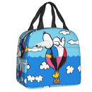 Custom Rock Tees Group Walk Snoopy Lunch Bag Women Cooler Thermal Insulated Lunch Boxes for Kids School