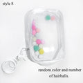 Jewelry Organizer Transparent Storage Box Pouch Mystery Box Keychain Bag Storage Case Thicken Wallet Cute Doll Bag Organization