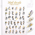 1 Pc Nail Strip Stickers Black/Gold/Rose Gold/Silver Metal Strip Tape Nail Art Adhesive DIY Foil Tips Nail Sticker Decals NK11