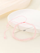 4mm Natural Agates Chakra Bead Bracelets  Green Gemstone Stone Yoga Braided Bracelet Adjustable Bangles Prayer Jewelry