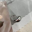 LATS New Fashion Designer Gold Silver Colour Water Drop Ring Woman Europe America Luxury Jewelry 2024 Trendy Accessories Gift