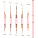 1pcs Marbled Nail Brush Gel Brush For Manicure Acrylic UV Gel Extension Pen Nail Polish Painting Drawing Brush Liner Nail Brush