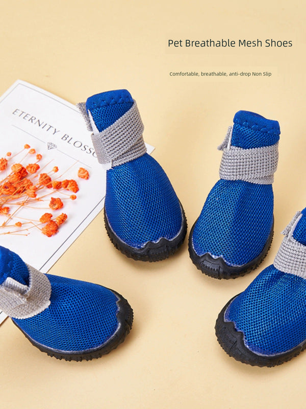 Petjoker Dog Shoes Teddy Sneaker Puppy Shoes Bichon Pet Shoes Dog Small Size Dogs 4 Pack