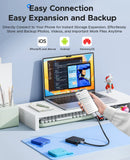 ORICO Portable External Solid State Drive External Hard Drive USB 3.2 Gen2 SSD for iPhone 15/Pro Windows Mac Lightweight