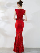 Sexy black maxi summer sequin dress women elegant luxury birthday prom wedding party dress ladies long evening dresses vestidos