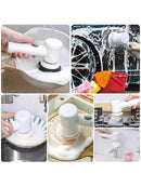 1PC Electric Spin Scrubber Electric Cleaning Brush 5 in1 Handheld Kitchen Cleaner Cordless Spin Scrubber Power Scrubber Bathr