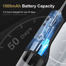 Irrigador bucal portátil, recargable por USB, con chorro de agua, resistente al agua.