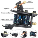 مجموعة أدوات الوشم الكاملة للمبتدئين، مجموعة رشاش مع مقابض مزود بمصدر طاقة صغير، مجموعة أدوات فن الجسم، مجموعة وشم المكياج الدائم