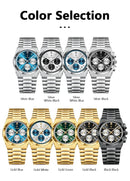 POEDAGAR Luxury Man Quartz Watch Sport Military Watch For Men Waterproof Luminous Date Chronograph Stainless Steel Men's Watches