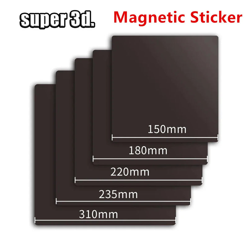 Ender 3 V3 SE Magnetic Sticker With 3M Adhersive 235/310/350mm MK3S 3D Printer Bed Base Build Plate Tape For Creality K1 K1 Max