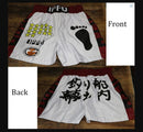 Anime Shorts Baki Haman Print Male Streetwear Beach Shorts Casual Loose Men Elastic Waist Black Shorts