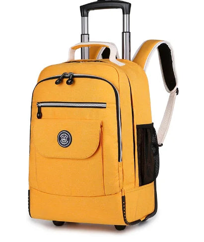 18 Inch Wheeled Backpacks for Laptop Waterproof Travel Trolley Backpack Large Capacity Men Trolley Bags Luggage Carry-on Bags
