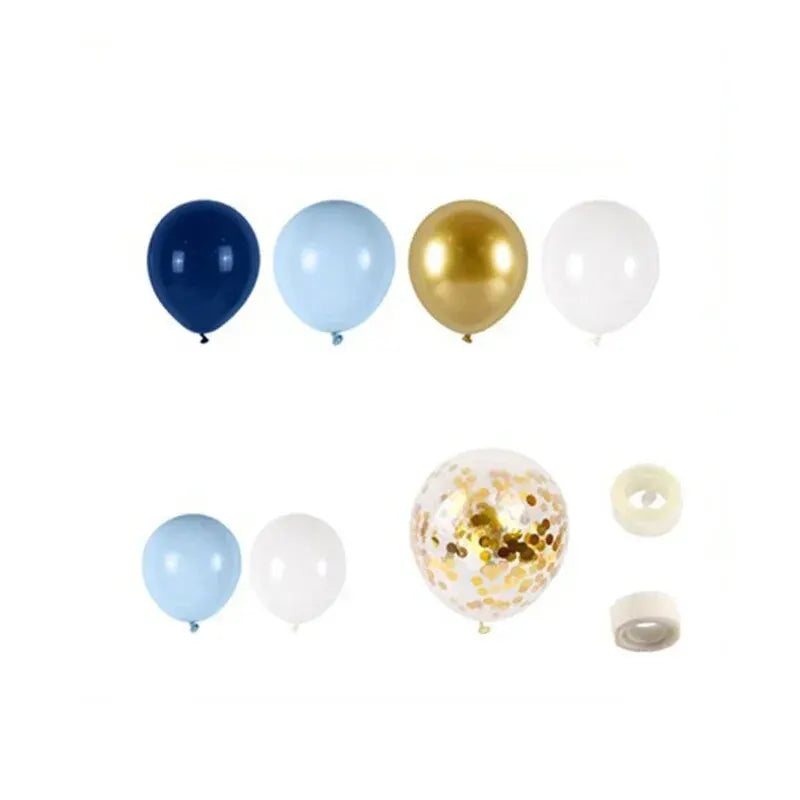 72Pcs Blue Balloon Garland Arch Welcome Baby Shower Valentines Day Birthday Party Wedding Decorations