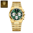 POEDAGAR Luxury Man Quartz Watch Sport Military Watch For Men Waterproof Luminous Date Chronograph Stainless Steel Men's Watches