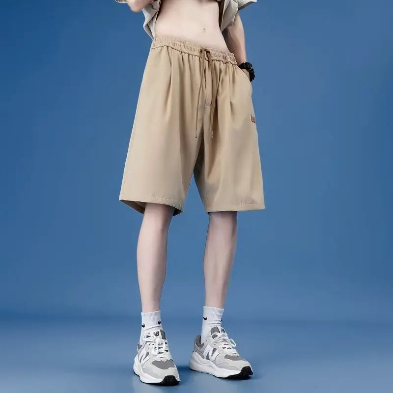 Pantalones cortos cargo de verano para hombre, holgados, de cinco puntos, con múltiples bolsillos, deportivos funcionales