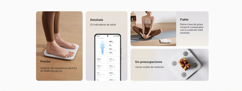Báscula oficial Xiaomi Body Composition Scale S400, 25 indicadores de salud, medición de impedancia bioeléctrica de doble frecuencia