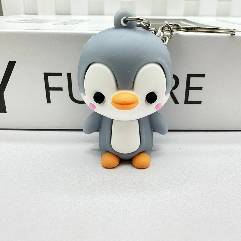 Creative and Cute Little Penguin Car Keychain Pendant Doll Bag Pendant Blind Box Small Gift Cute Keychain