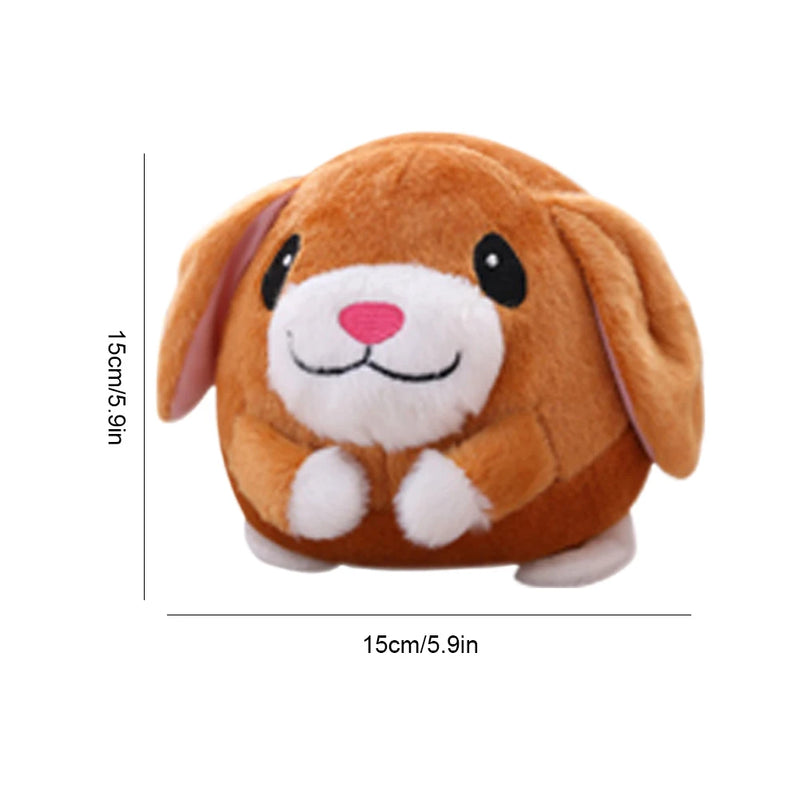 Electronic Pet Dog Toy Music Vibration Bouncing Jump Ball Toys Singing Talking Interactive Plush Doll Gifts for Dogs and Cats