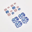 Sanuxc Toe Nail Sticker Self Adhesive Nail Polish Sticker Plain Stickers Nail Decoration Minimalist Nail Wraps Full Cover