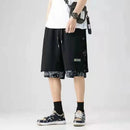 Men Short Basketball Paisley Hippie Streetwear Hip Hop Harajuku Retro Printed Irregular Loose Wide leg