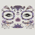 Face Festival Tattoo Costume Party Stickers Halloween Waterproof Temporary Tattoo Stickers Makeup Body Dress Up Decoration