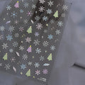 1Pcs Luxury Gold Christmas Nail Decorations Stickers Press on Nails 5D Laser Snowflake Christmas Tree Nail Art Sticker Decal DIY