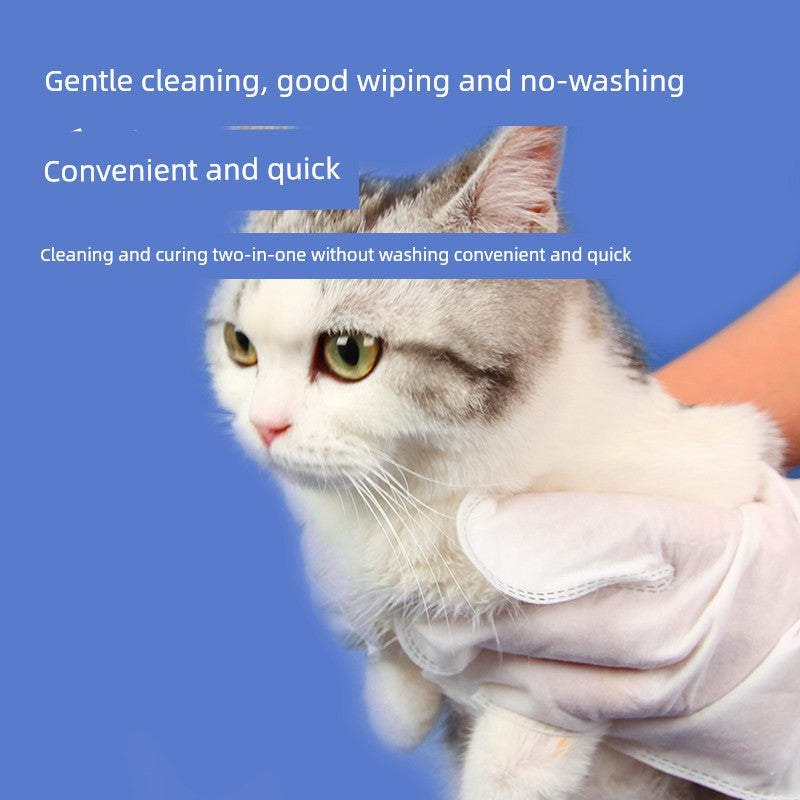 Cat Cleaning Gloves Pet Disposable Wipes Dog Eye Cleaning Free Bath Neutral Tissue Dry Cleaning Supplies