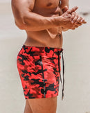 2023Mens Swim Trunks Quick Dry Beach Board Shorts Swimwear Beachwear with Pockets and Mesh Lining Summer Men's Swim Shorts
