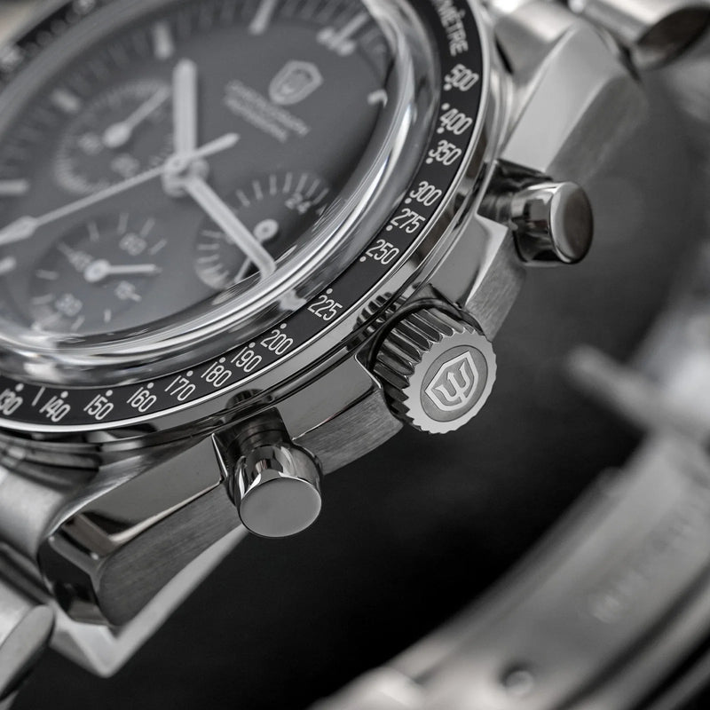 Watchdives WD1863 Quartz Watch Stainless Steel VK63 Chronograph Movement Sapphire Luminous 10Bar Waterproof 39mm Men Watches