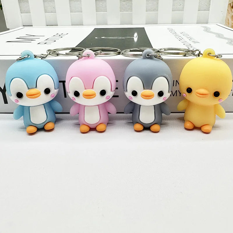 Creative and Cute Little Penguin Car Keychain Pendant Doll Bag Pendant Blind Box Small Gift Cute Keychain
