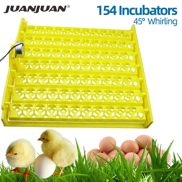Egg Incubator Automatic Turning Tray 56 154 Bird Eggs Duck Chicken Eggs Hatching Machine 220V Incubator Trays Auto Turn Motor