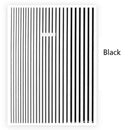 1 Pc Nail Strip Stickers Black/Gold/Rose Gold/Silver Metal Strip Tape Nail Art Adhesive DIY Foil Tips Nail Sticker Decals NK11