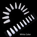 Fake Nails 100PCS Claw Shape Full Cover Wearable DisassemblyGlossy Pure White Red Orange Natural False Nails Tips