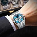 POEDAGAR Luxury Man Quartz Watch Waterproof Luminous Date Chronograph Watches For Men Stainless Steel Fashion Men's Watch Reloj