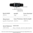 2024 New Men Watch Light Luxury Brand Business Watches for Men Square Business Wristwatches Luxury Clock Relojes De Hombre