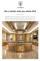 POEDAGAR Luxury Man Quartz Watch Waterproof Luminous Date Chronograph Watches For Men Stainless Steel Fashion Men's Watch Reloj