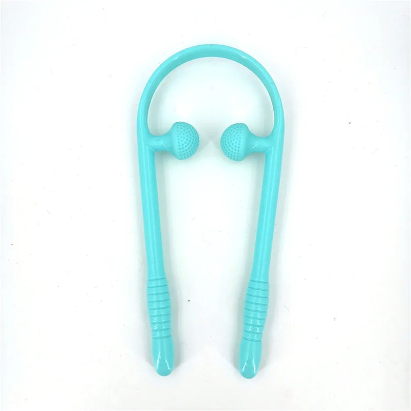 Neck Massage Tool Pressure Point Therapy Pressure Relieve Hand Roller Massage Neck Shoulder Dual Trigger Point Self Massager