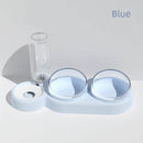 Cat Bowl Glass Cat Food Holder Double Bowl Dog Bowl Pet Bowl Cat Food Bowl Water Bowl Cat Supplies Protection Cervical Spine Anti-Tumble