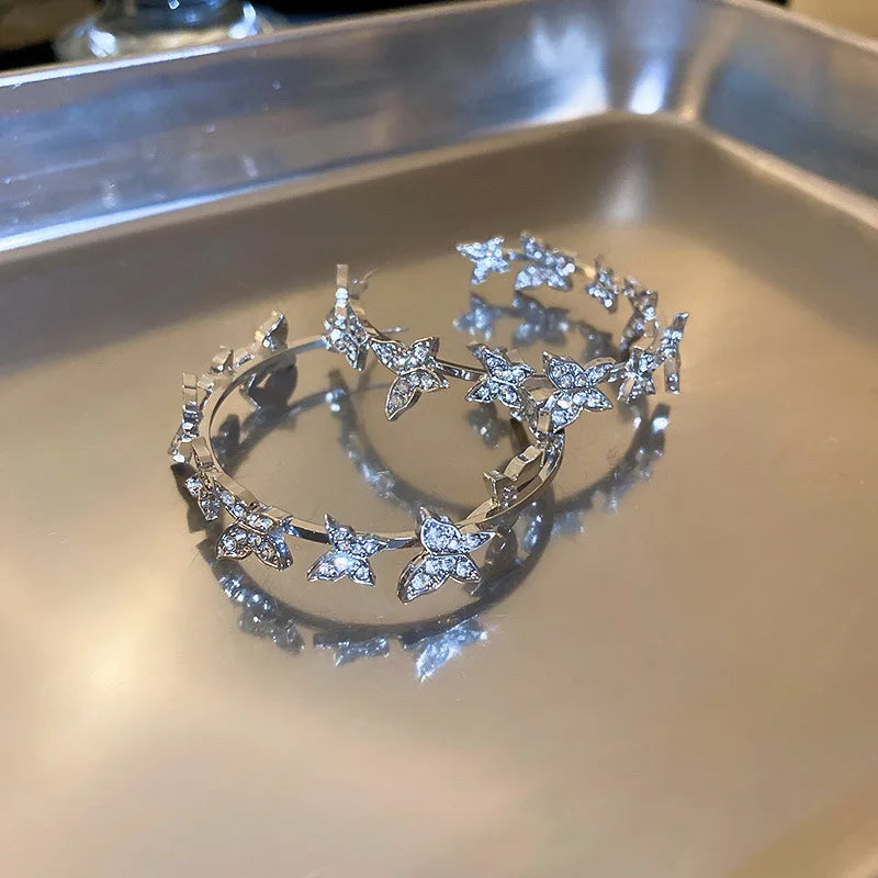 New Fashion Geometry Earrings  Earrings for Women Golden Zircon Dangle Earrings Valentines Day Anniversary Birthday Jewelry Gift