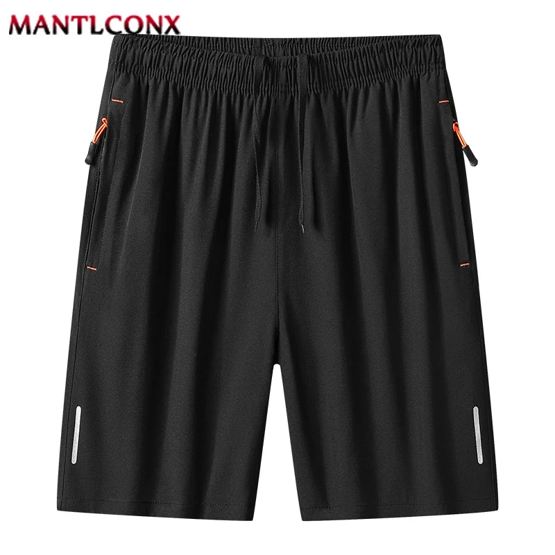 Summer New Fashion Men's Shorts Casual Quick Dry Running Jogging Sports Shorts Men Breathable Short Pants for Men Bottom Black