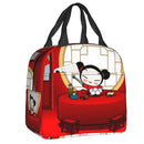 Cartoon Anime Pucca Lunch Bag Women Cooler Warm Thermal Insulated Lunch Box for Work School Office Picnic Food Tote Bags