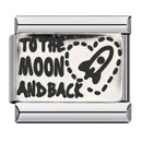 GEMOSA New Personalized Signature Words Italian Charms Link Fit 9mm Stainless Steel Bracelet Making DIY Jewelry for Women Men