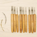 1pc Wood Plastic Crochet Braid Needle Feather Hair Extension Tools Wig Hook Needle Threader Knitting Hair Crochet Needles 7type