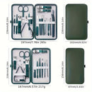 New Stainless Steel Nail Clipper Set Professional Green Grooming Tool Set Home Nail Art Set