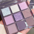 Pearlescent Matte Grey Purple Eye Shadow Punk Smoke Purple 9 Colors Eyeshadow Palette Makeup Palette Glitter Eye Pigment Palett