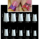 Fake Nails 100PCS Claw Shape Full Cover Wearable DisassemblyGlossy Pure White Red Orange Natural False Nails Tips